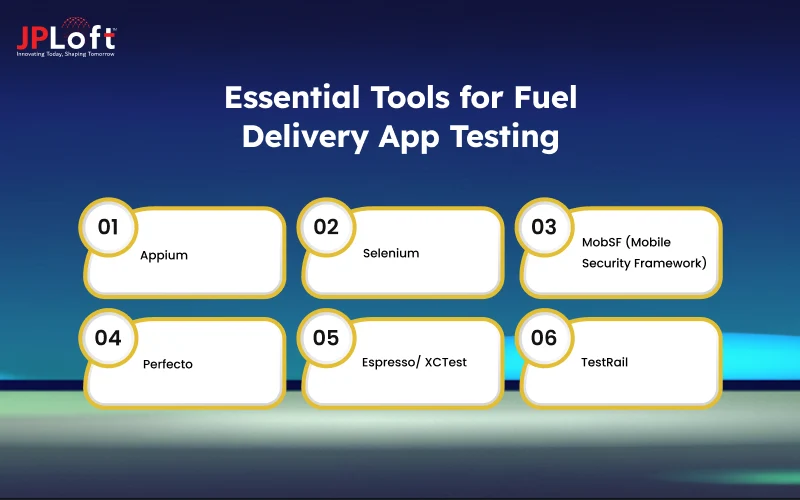 Essential Tools for Fuel Delivery App Testing
